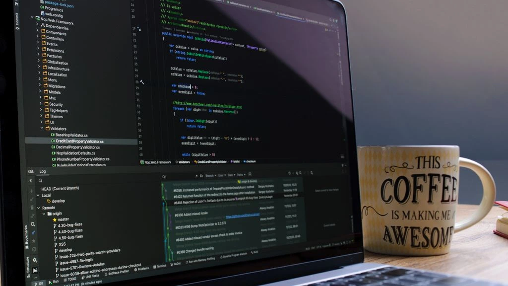 Developer workstation running the OpenLib API in a dark-themed editor
